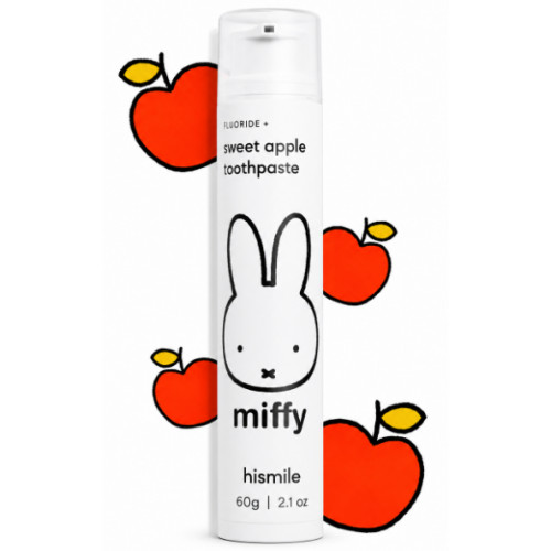 Зубна паста Hismile Miffy Sweet Apple Toothpaste зі смаком солодкого яблука, 60 г